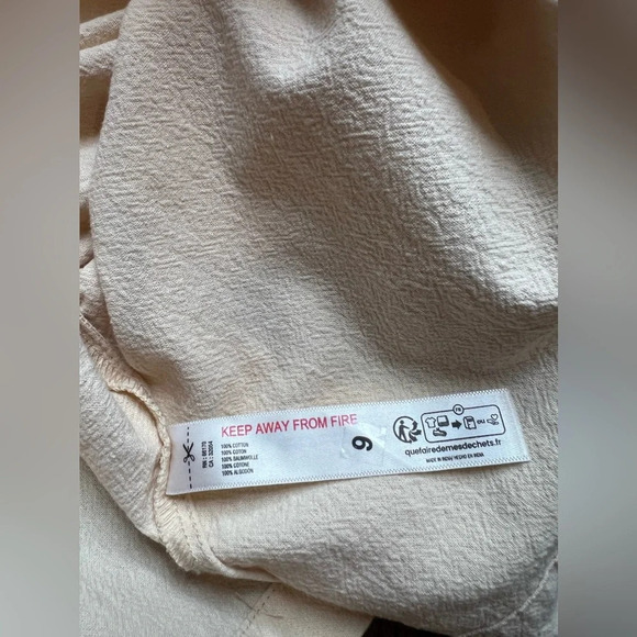 Free People Womens Little Loca Mini Color Cream Size Large - Picture 12 of 15